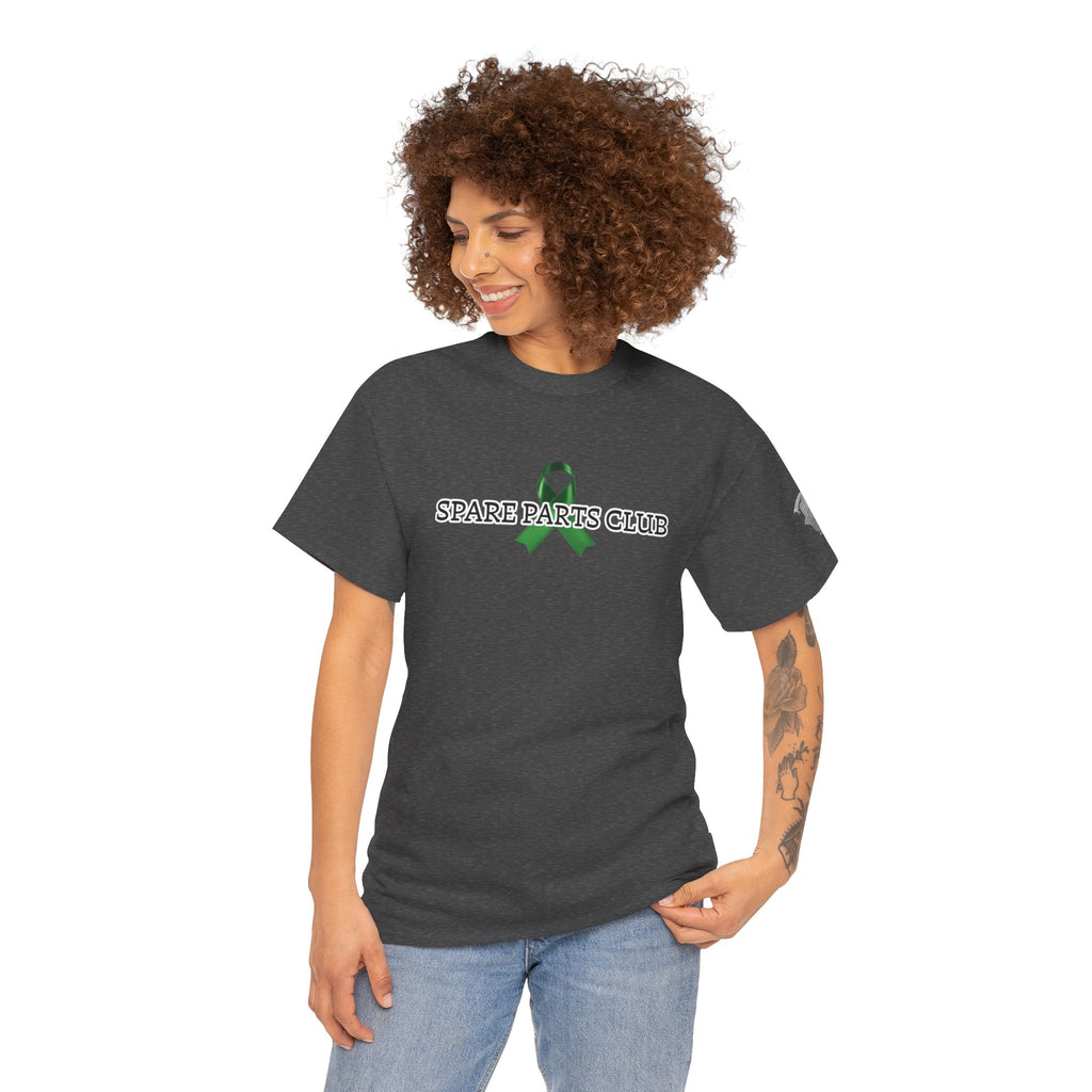 Spare Parts Club Tee — Green Ribbon Awareness Graphic T-Shirt
