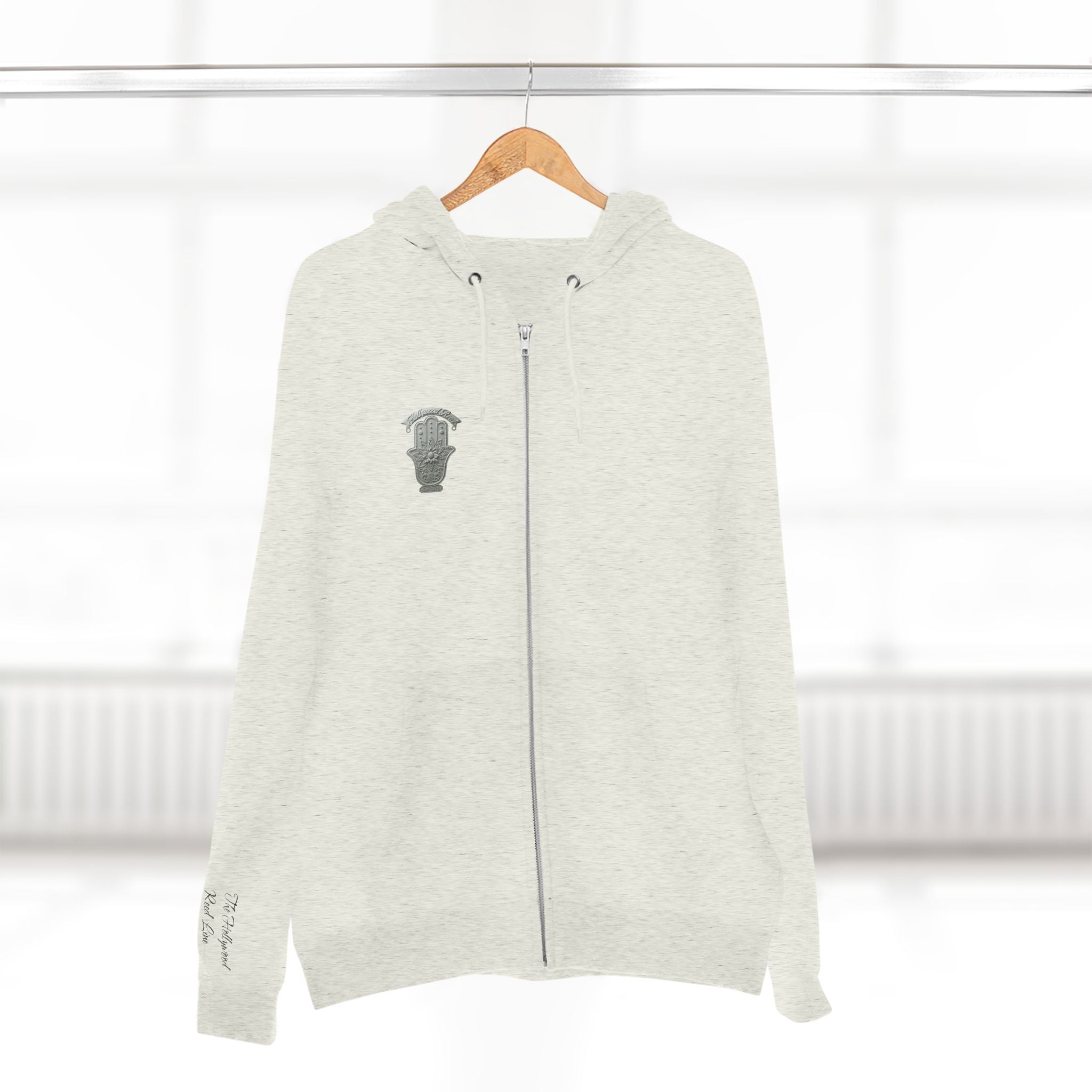 Renewed Ambition Zip Hoodie — Inspirational Script Back Design