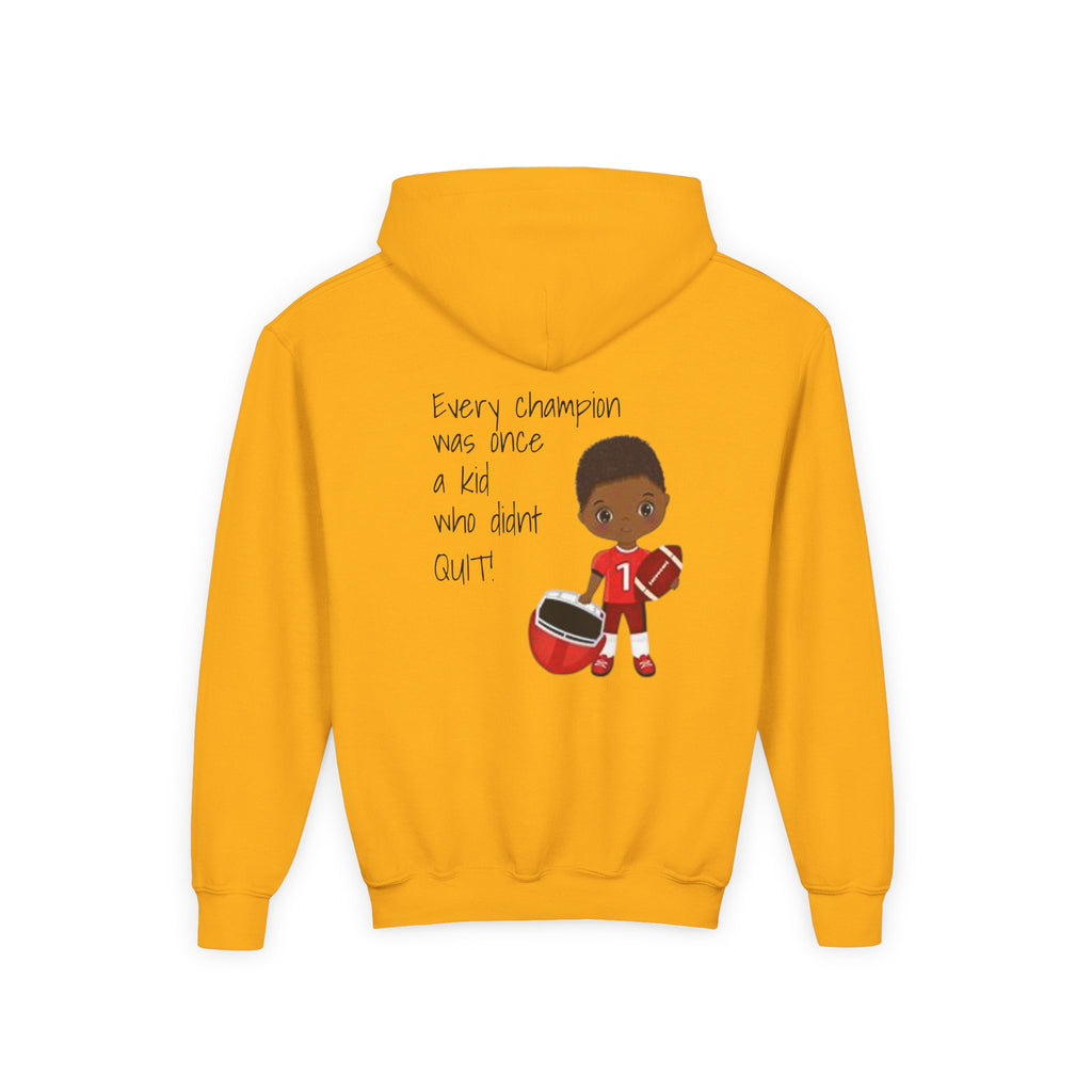 "Every Champion Was Once a Kid Who Didn't Quit" Football Kid Graphic Boys Version