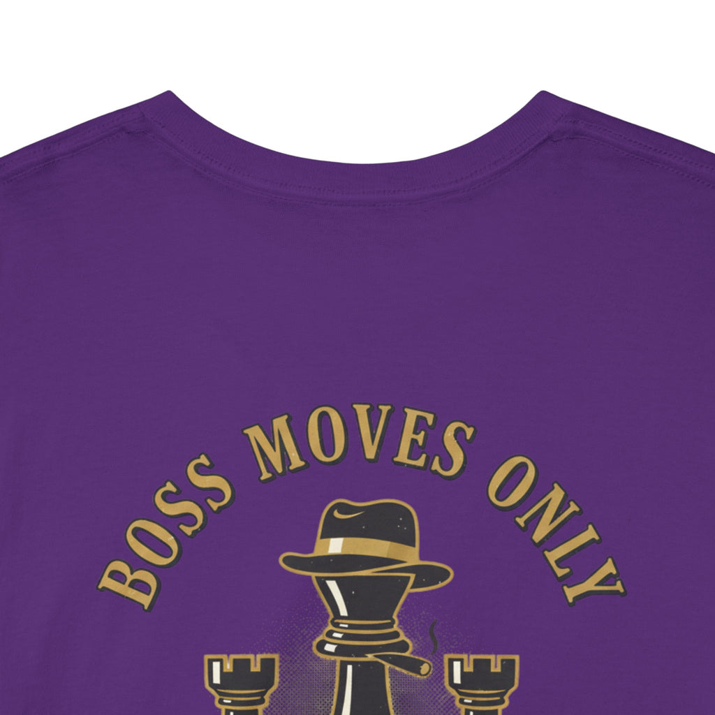 Boss Moves Only Tee — 'Boss Moves Only' Graphic Short-Sleeve T-Shirt for Players & Fans