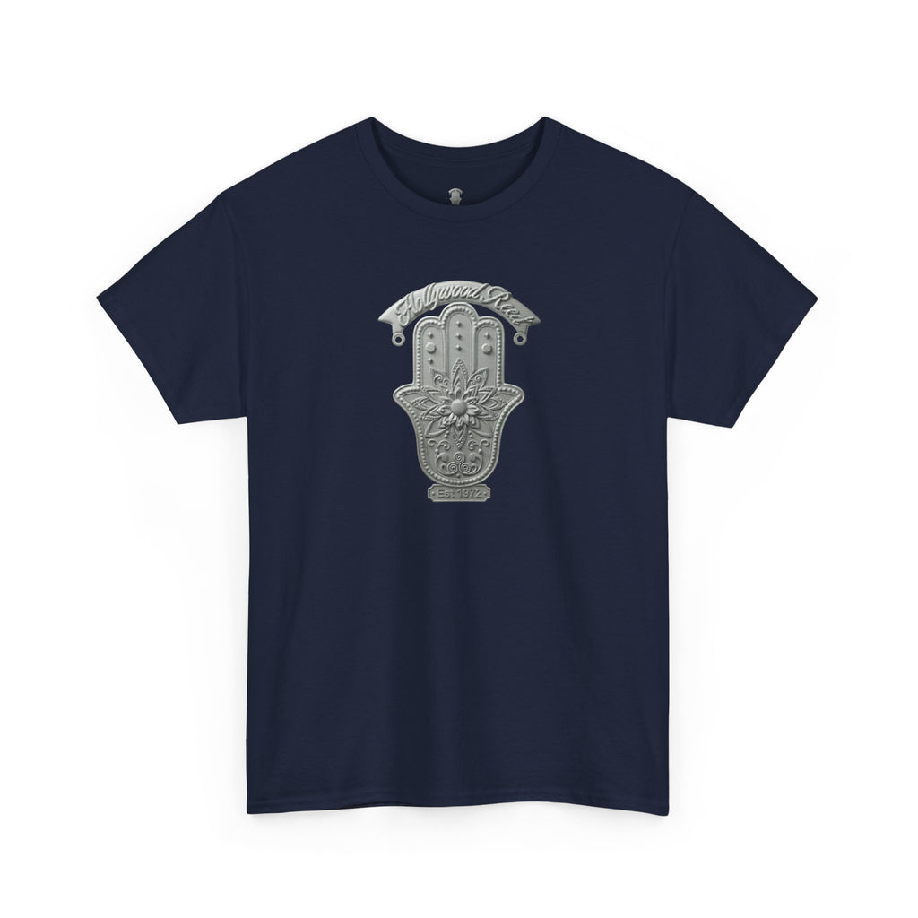 The Hollywood Reed Logo Hamsa Hand Tee — Protective Amulet Graphic T‑Shirt