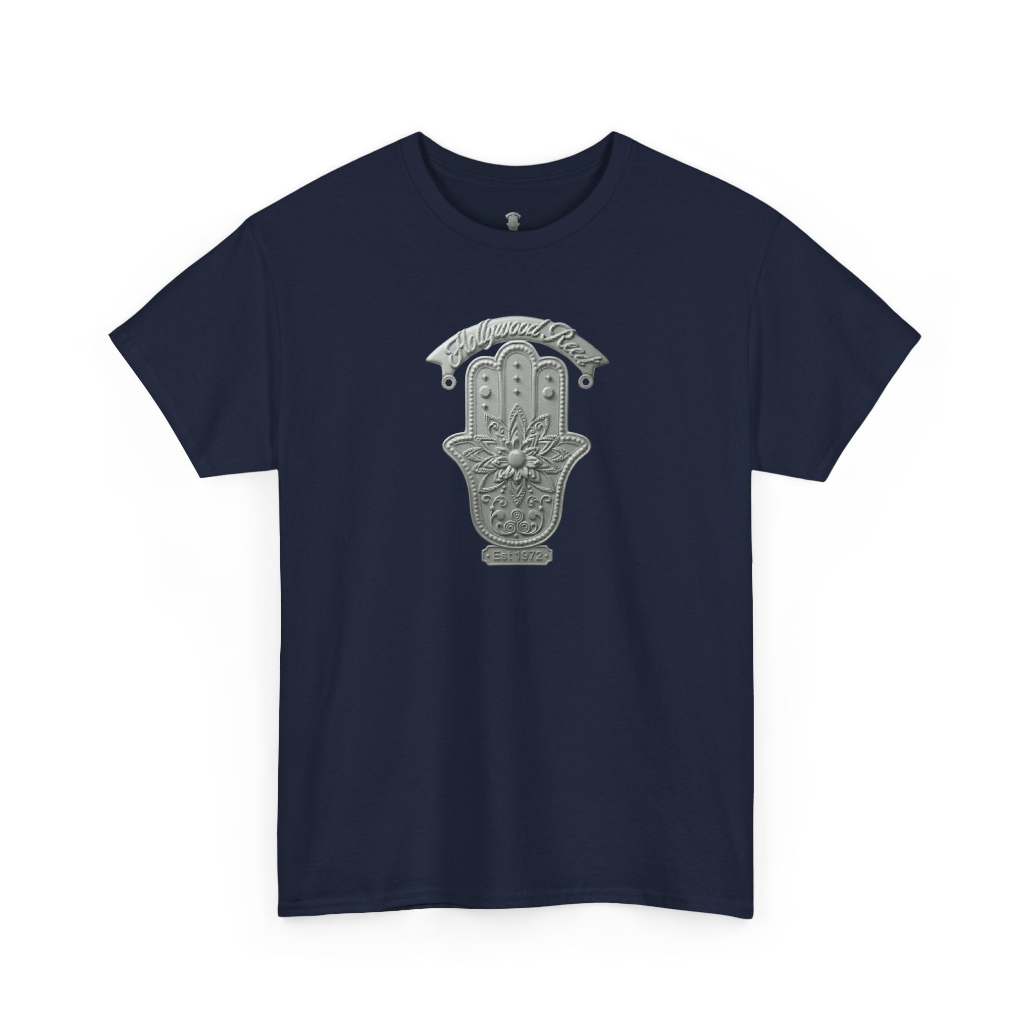 The Hollywood Reed Logo Hamsa Hand Tee — Protective Amulet Graphic T‑Shirt