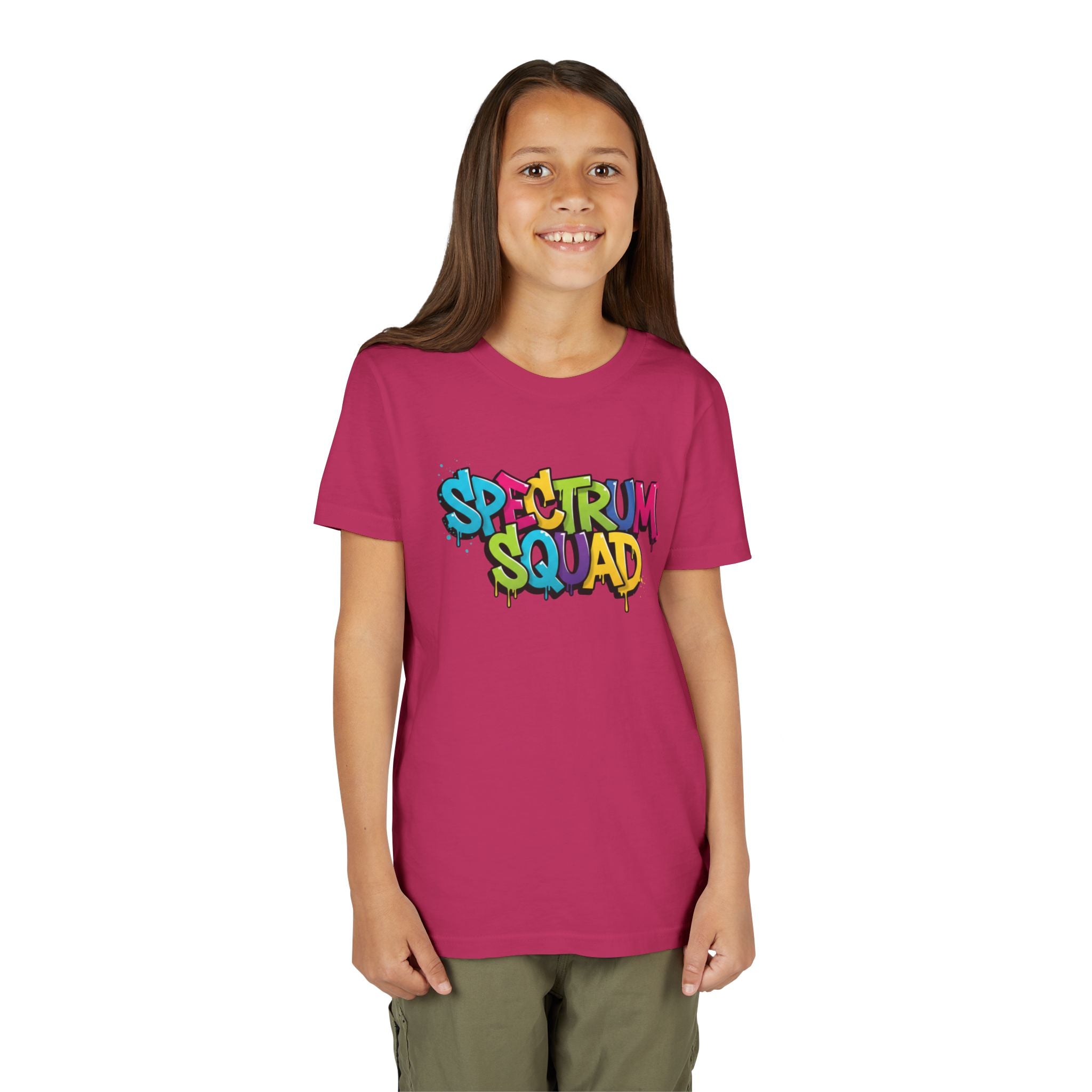 Youth Tee - "Spectrum Squad" Colorful Graffiti Kids T-Shirt