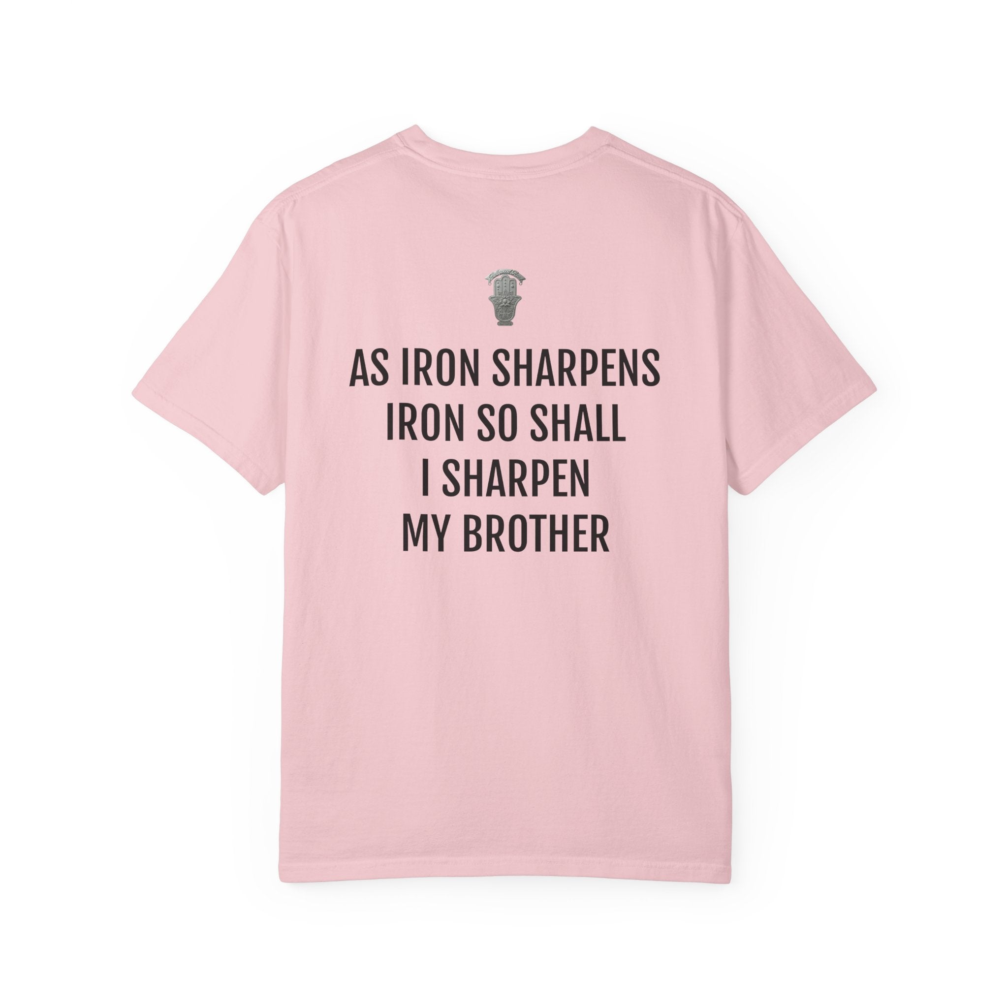 Proverbs 27:17 T-Shirt — "As Iron Sharpens Iron" Christian Faith Tee
