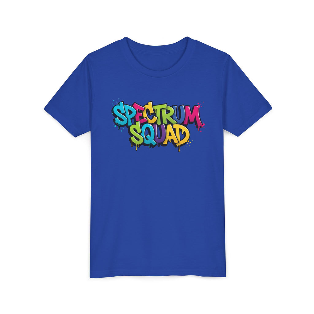 Youth Tee - "Spectrum Squad" Colorful Graffiti Kids T-Shirt