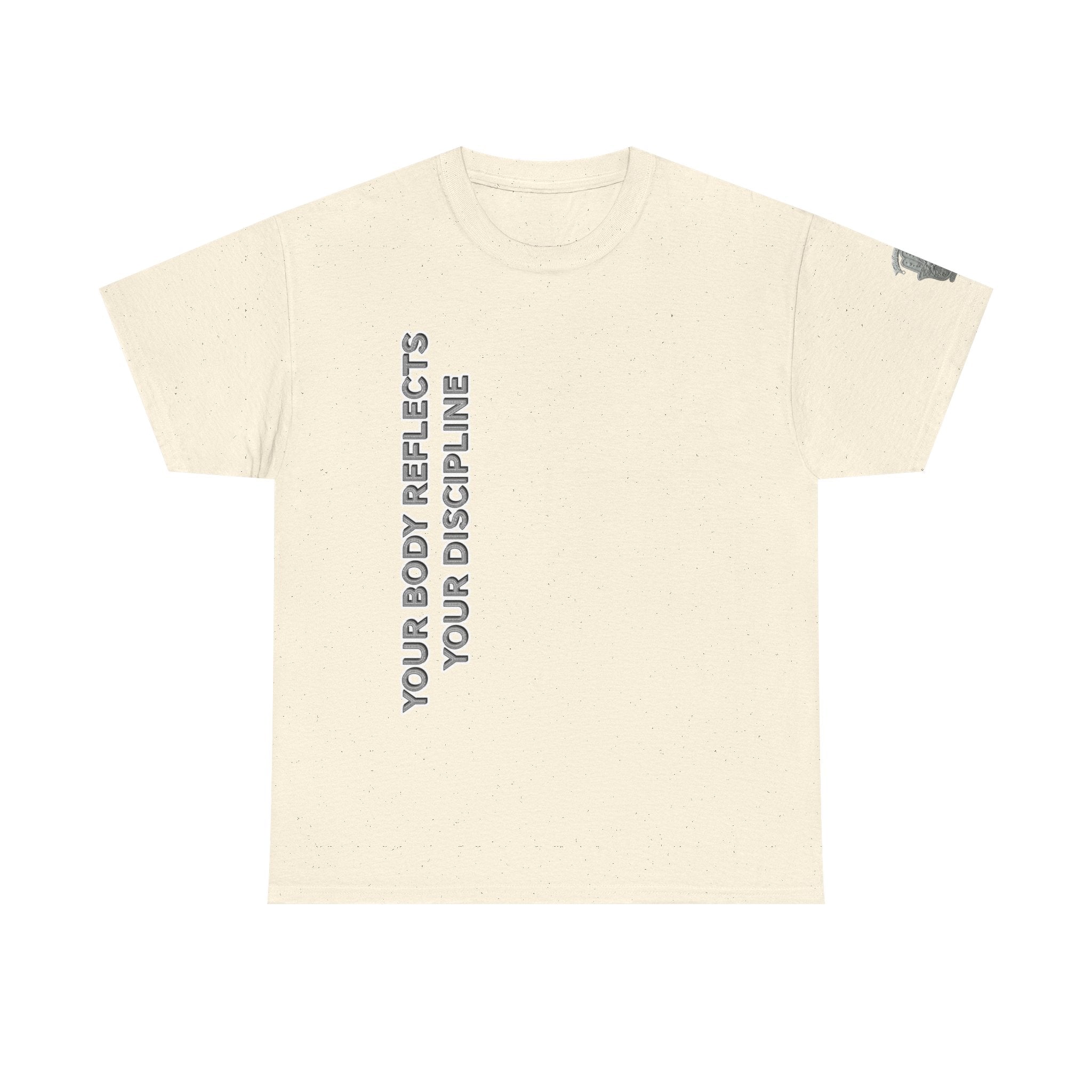 Motivational Fitness Tee — “Your Body Reflects Your Discipline” Training Shirt