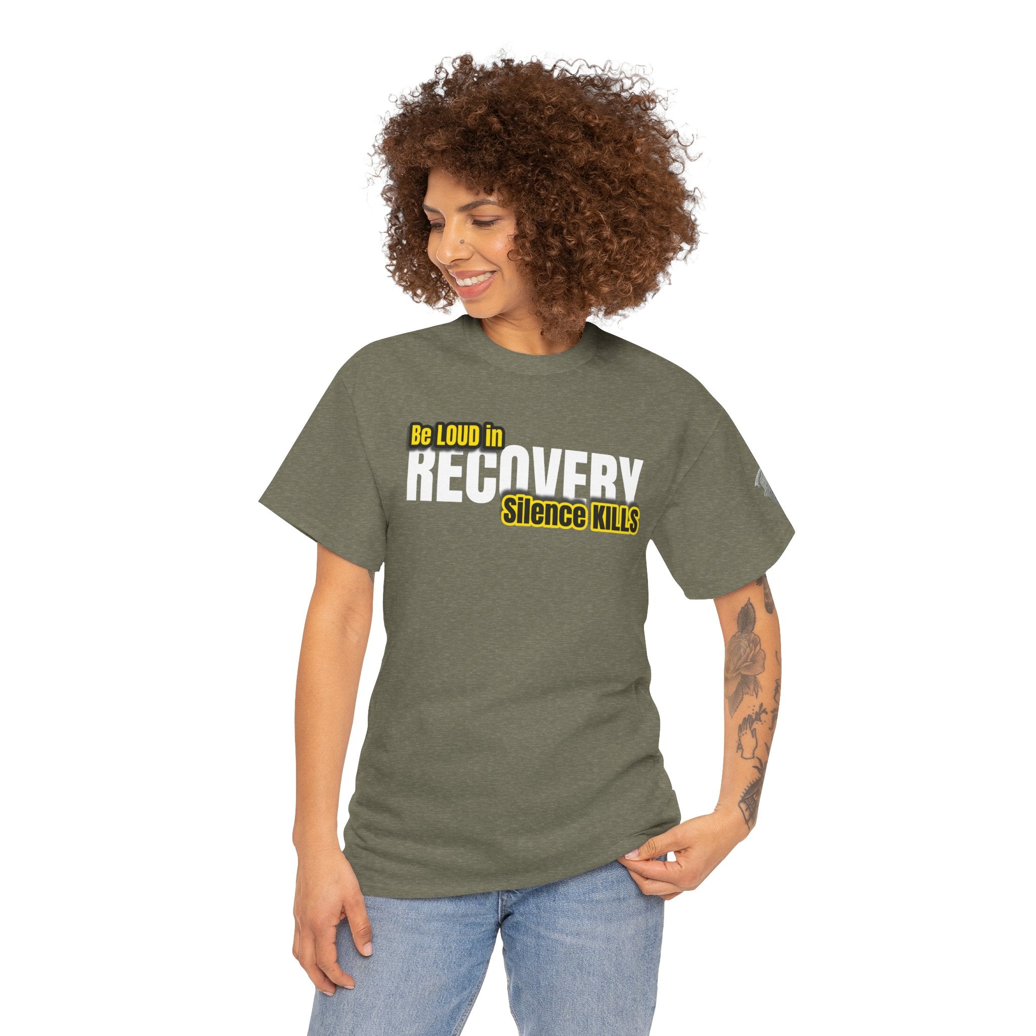 Be Loud in Recovery, Silence Kills T shirt