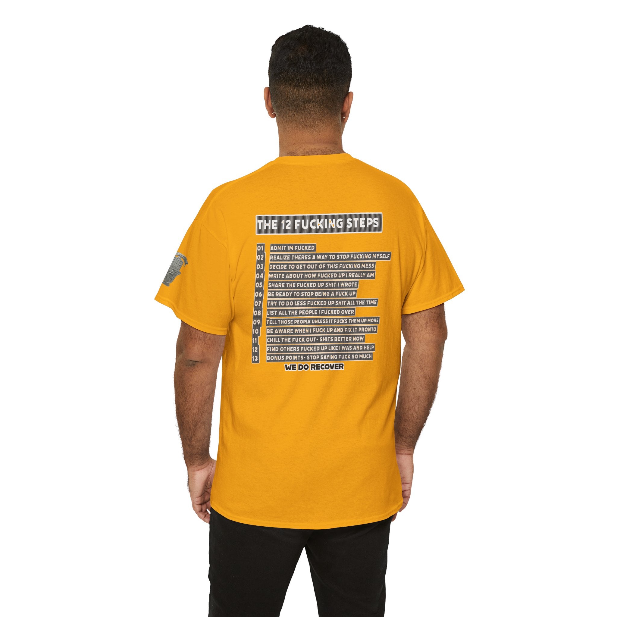 "Clean AF" 12 Steps Recovery Tee (The 12 Fucking Steps)