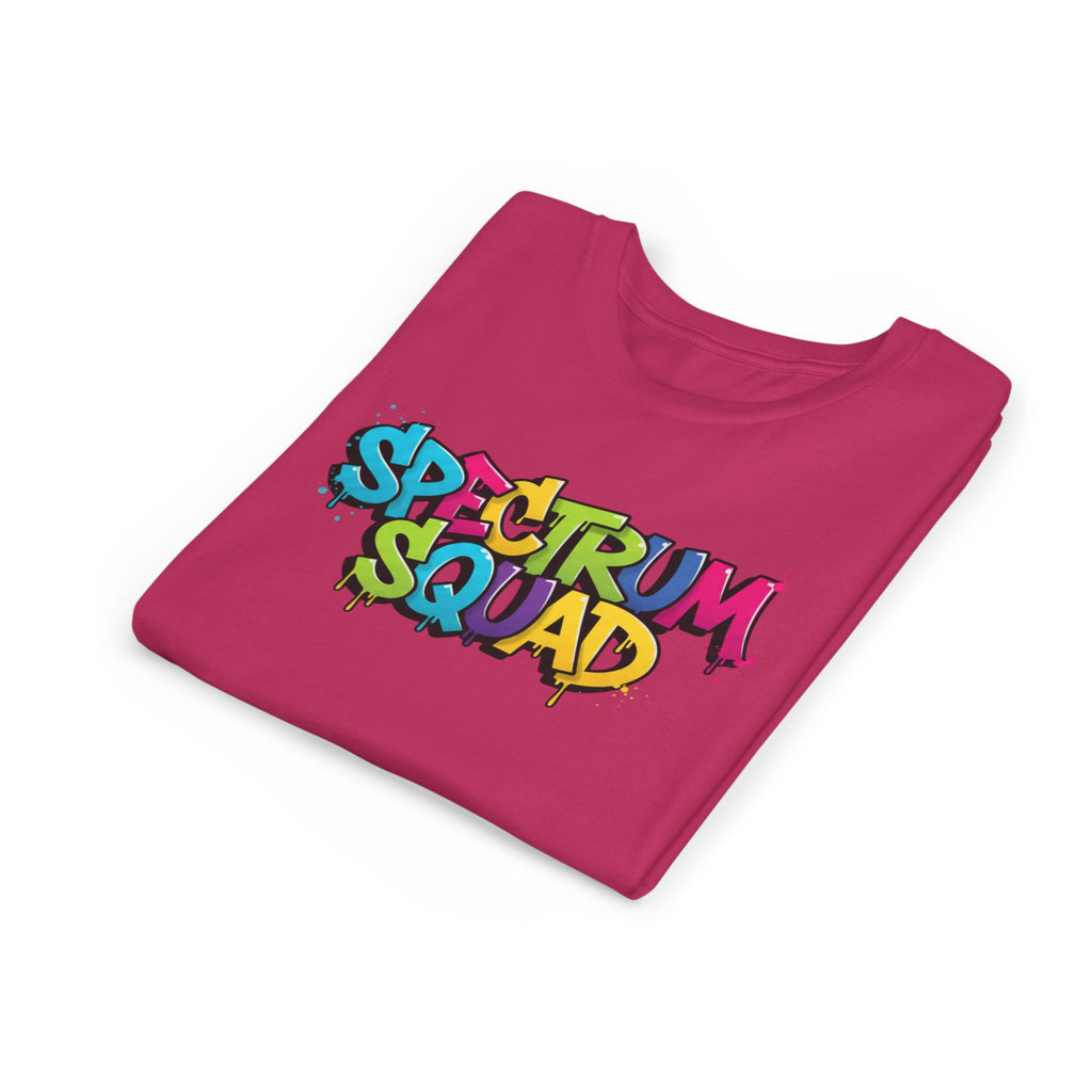 Youth Tee - "Spectrum Squad" Colorful Graffiti Kids T-Shirt