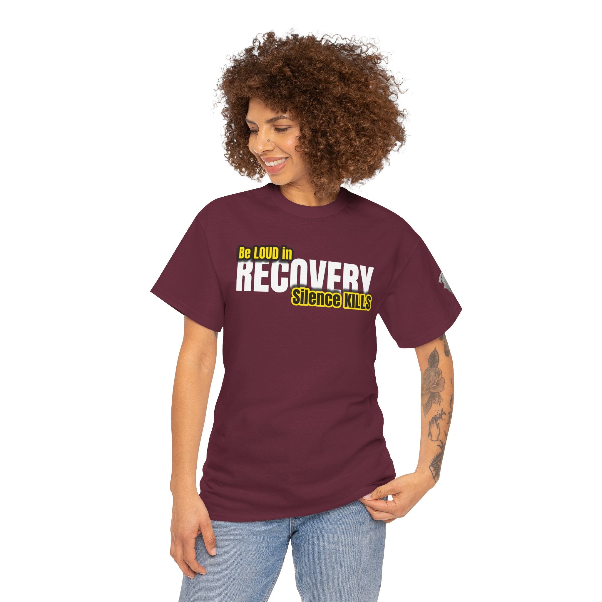 Be Loud in Recovery, Silence Kills T shirt