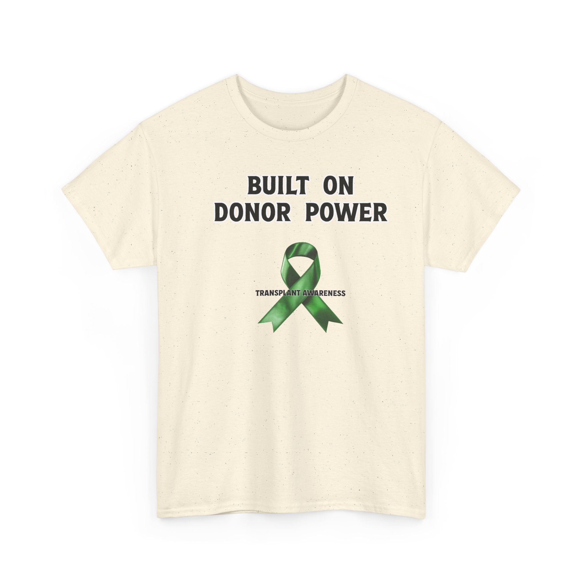 Built on Donor Power T-Shirt — Transplant Awareness Ribbon Tee