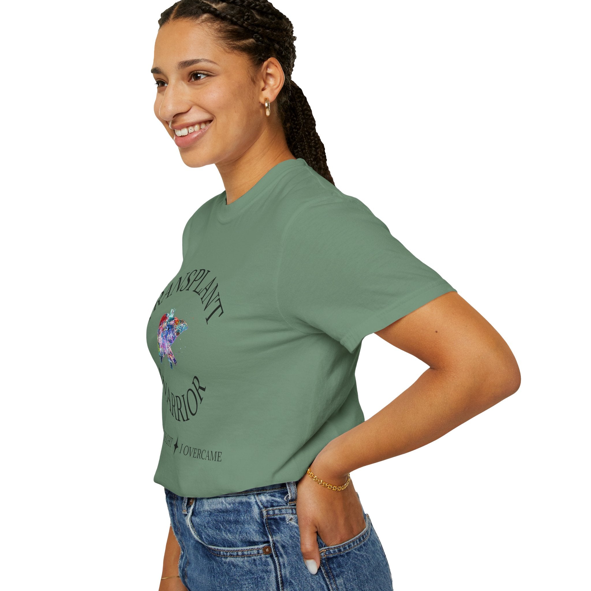 Liver Transplant Warrior T-Shirt — I Fought & I Overcame Liver Transplant Survivor Tee