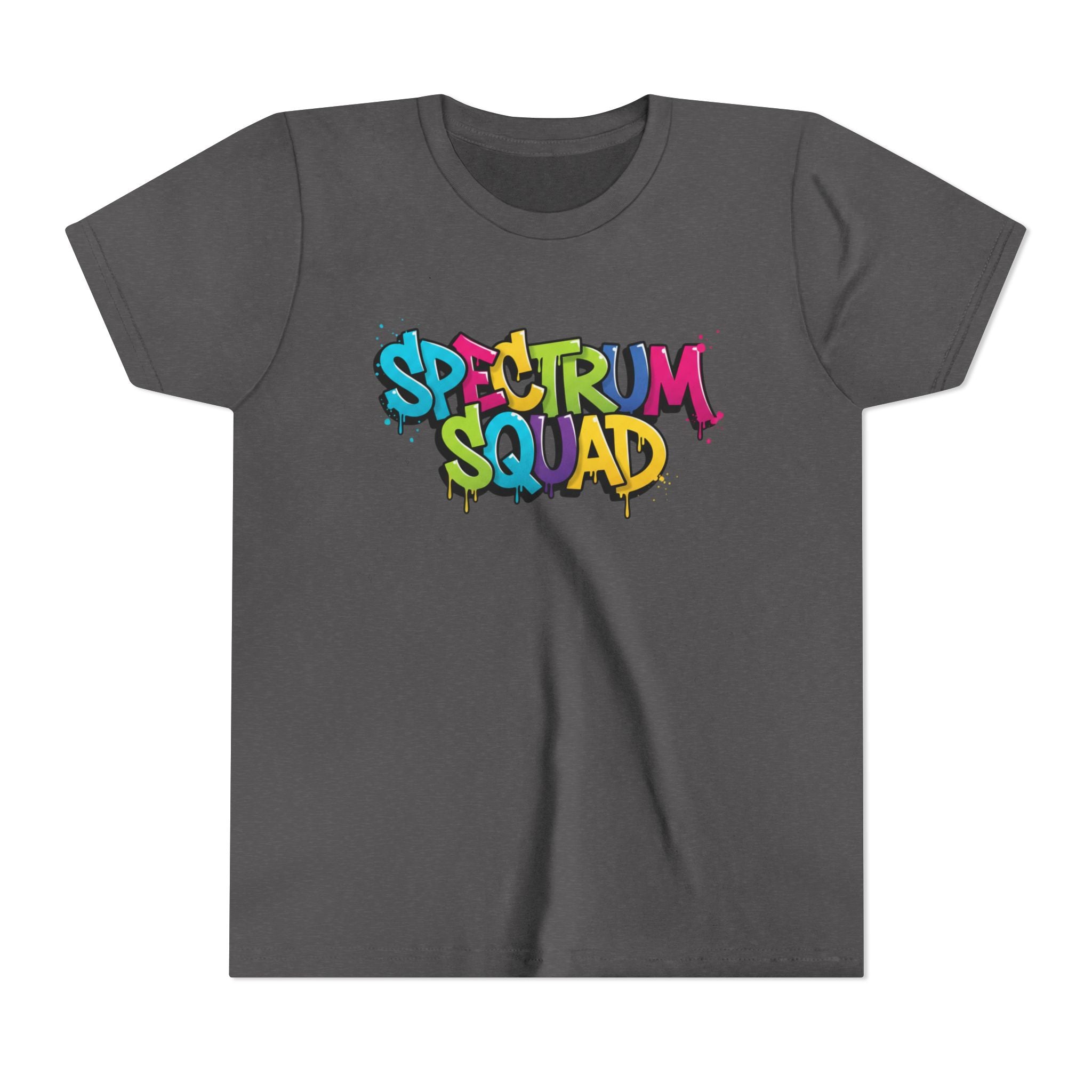 Youth Tee - "Spectrum Squad" Colorful Graffiti Kids T-Shirt