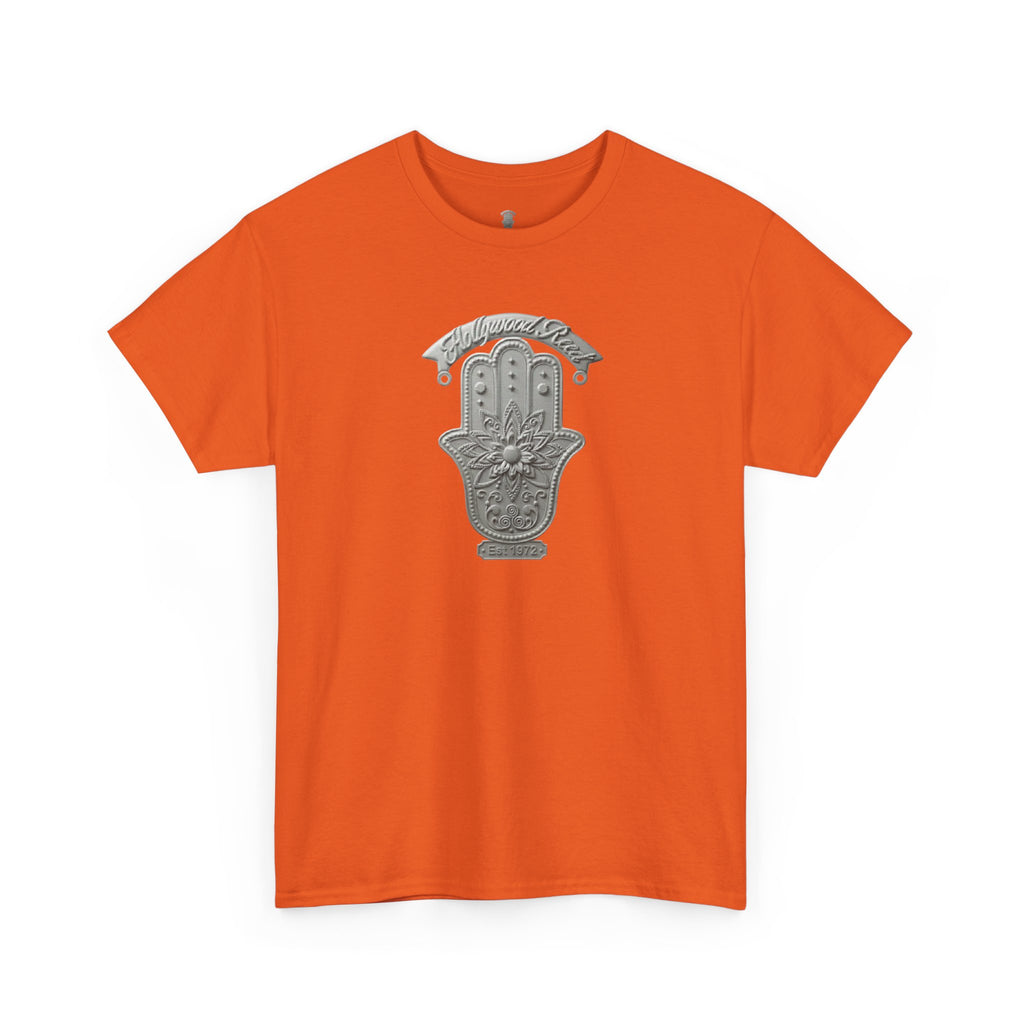 The Hollywood Reed Logo Hamsa Hand Tee — Protective Amulet Graphic T‑Shirt