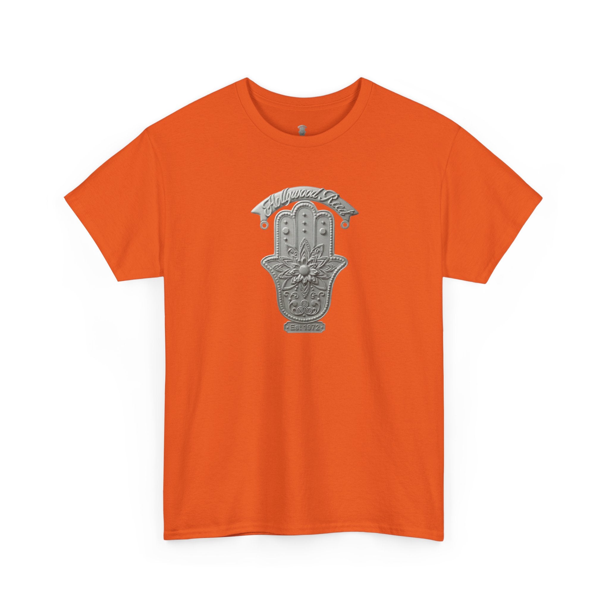 The Hollywood Reed Logo Hamsa Hand Tee — Protective Amulet Graphic T‑Shirt