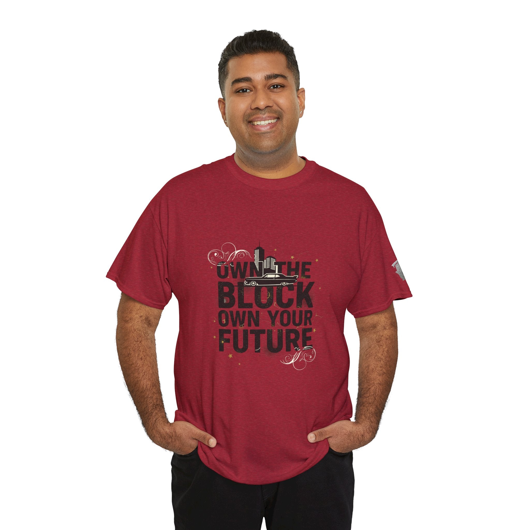 Motivational Tee — “Own the Block, Own Your Future” Graphic T-Shirt