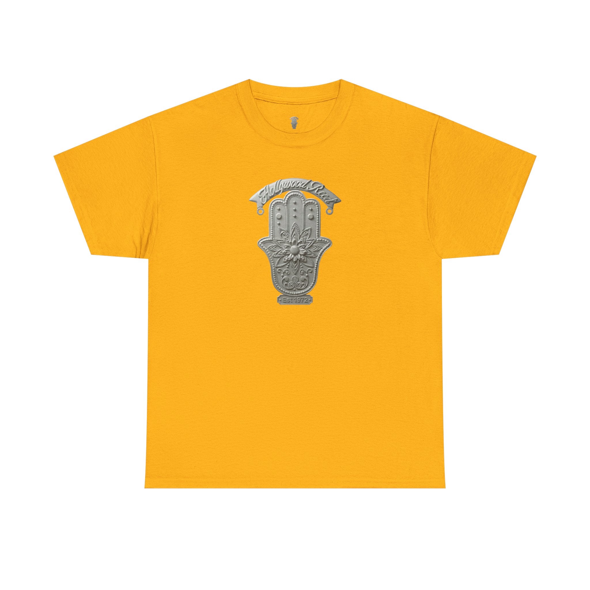 The Hollywood Reed Logo Hamsa Hand Tee — Protective Amulet Graphic T‑Shirt