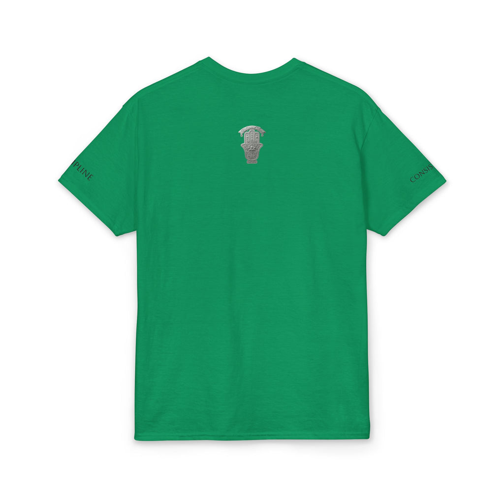 LOCK THE FUCK IN Graphic T‑Shirt — Bold Pink Logo Circle Design