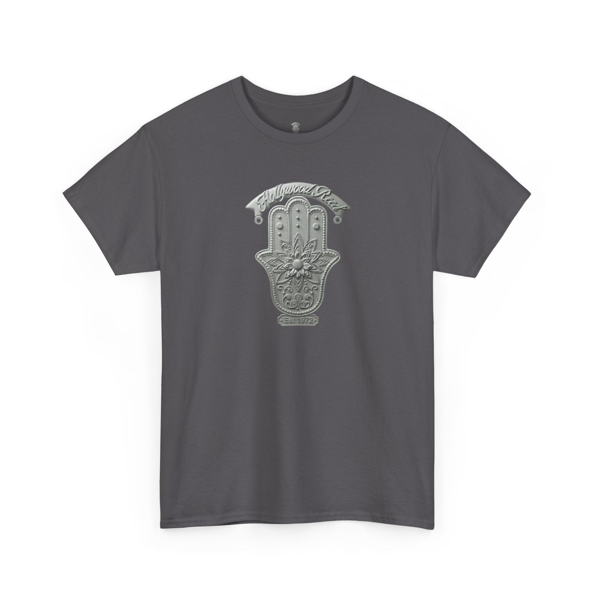 The Hollywood Reed Logo Hamsa Hand Tee — Protective Amulet Graphic T‑Shirt