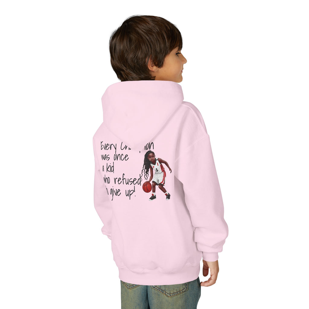 “Every Champion Was Once a Kid Who Refused to Give Up” Motivational Kids Hoodie
