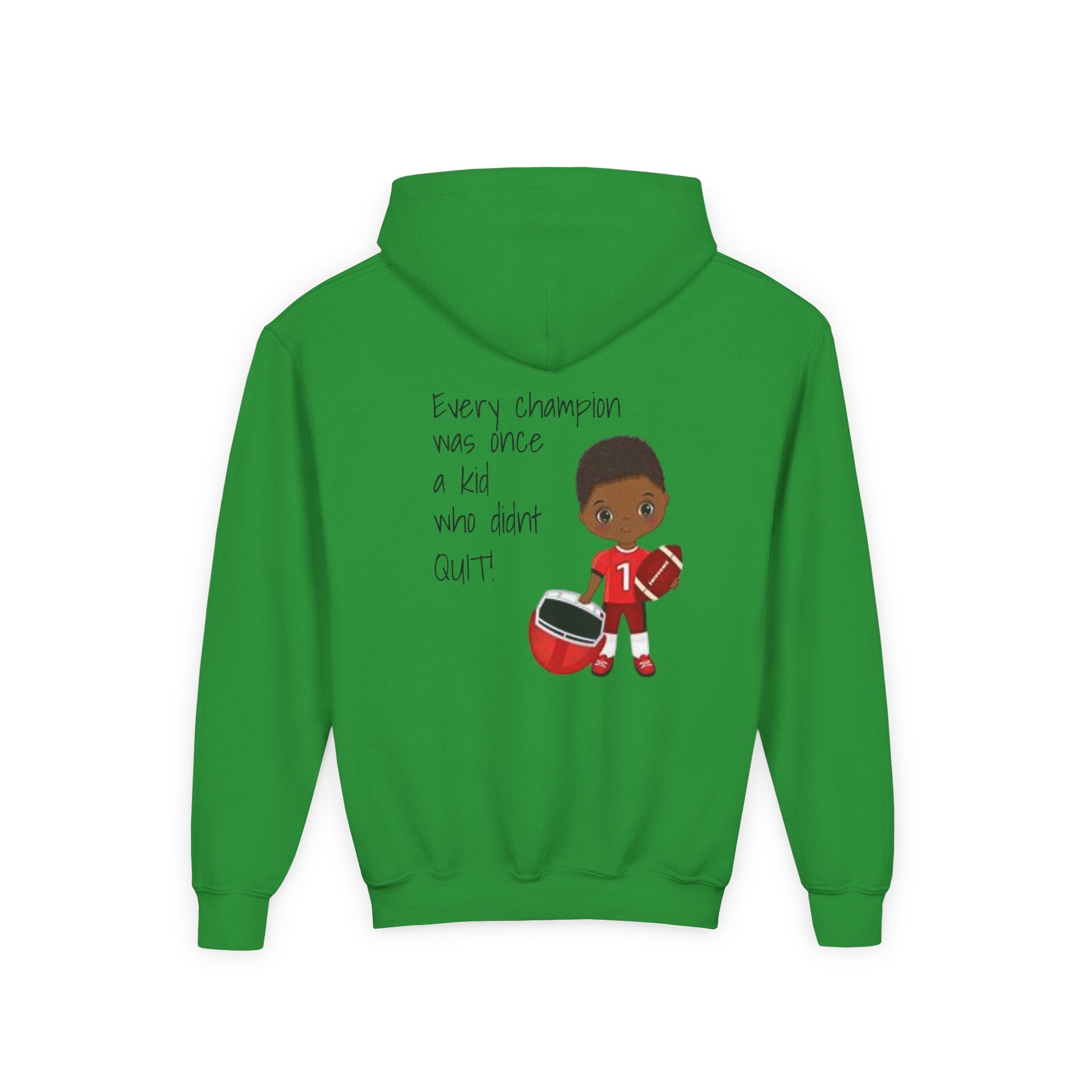 "Every Champion Was Once a Kid Who Didn't Quit" Football Kid Graphic Boys Version