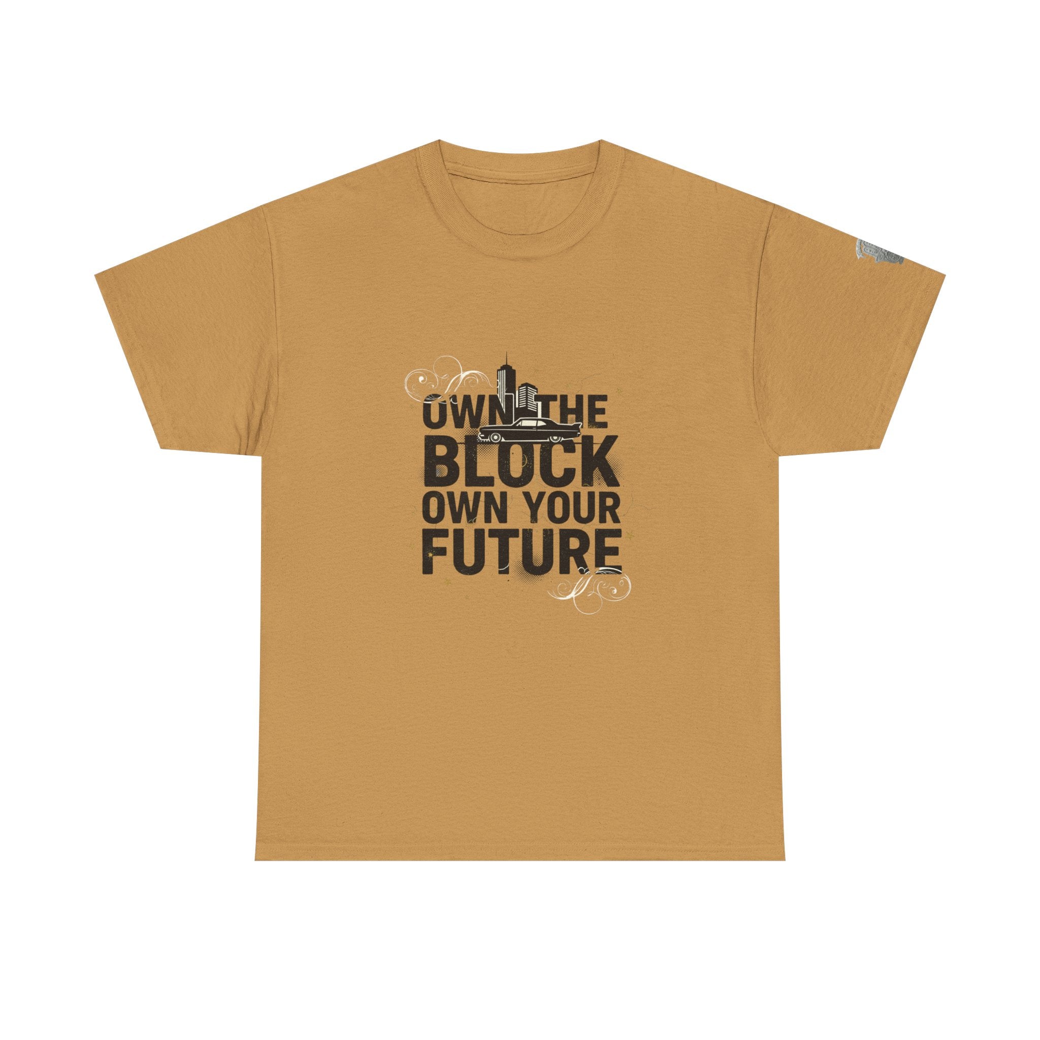 Motivational Tee — “Own the Block, Own Your Future” Graphic T-Shirt