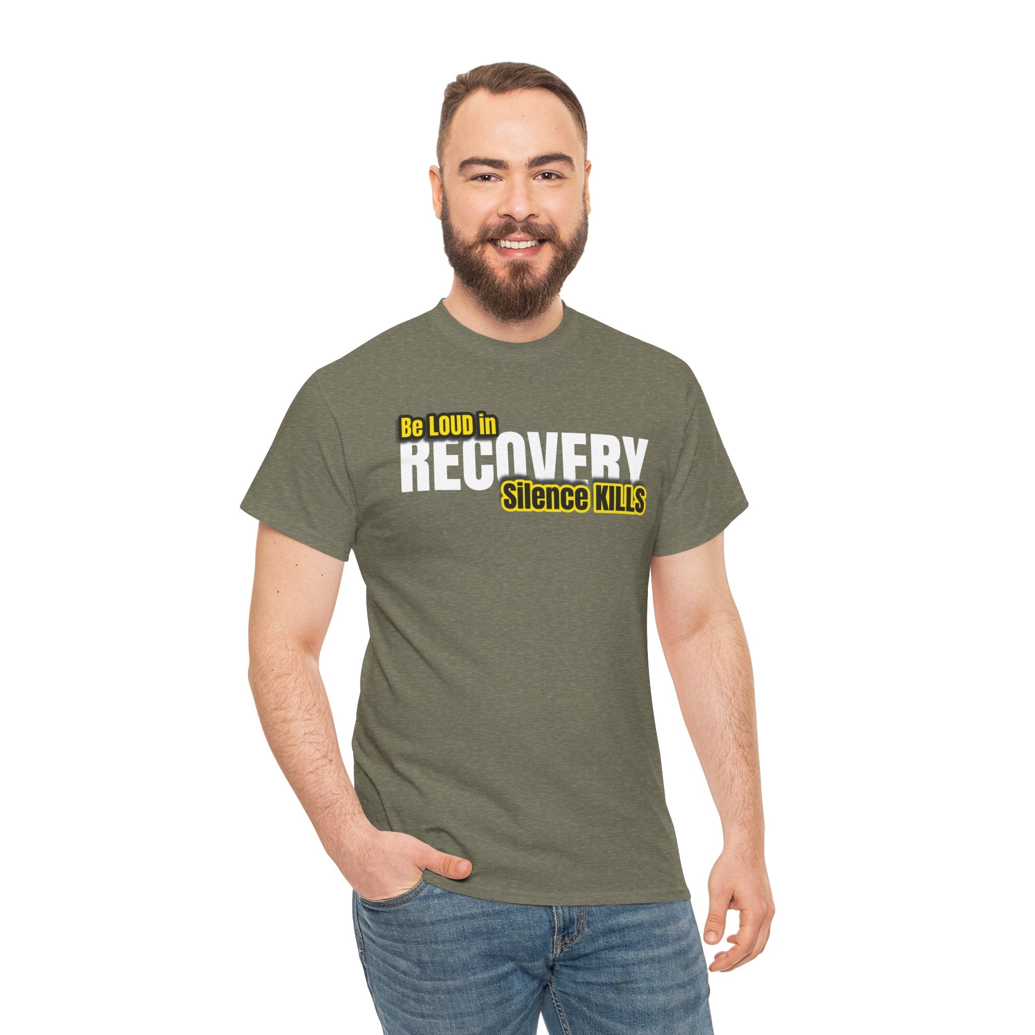 Be Loud in Recovery, Silence Kills T shirt