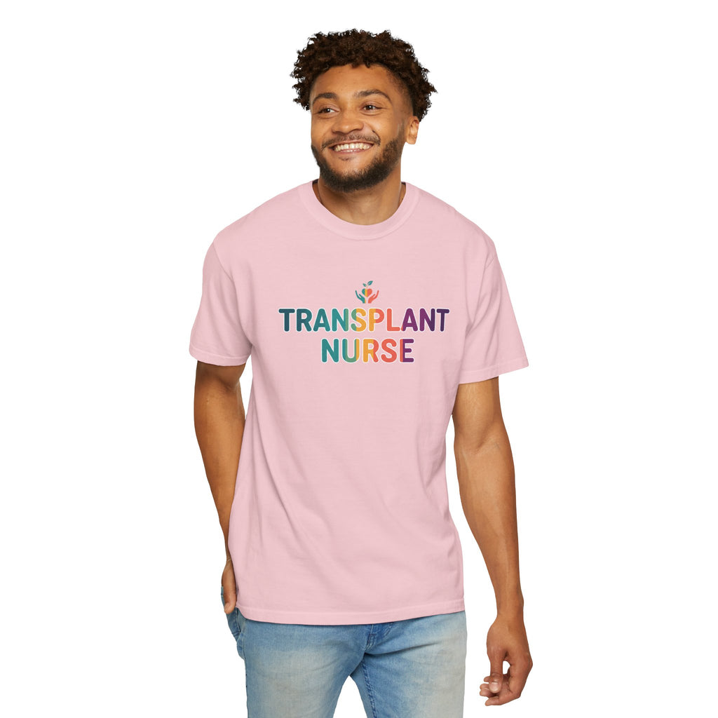 Transplant Nurse T-Shirt — Colorful Healthcare Pride Tee