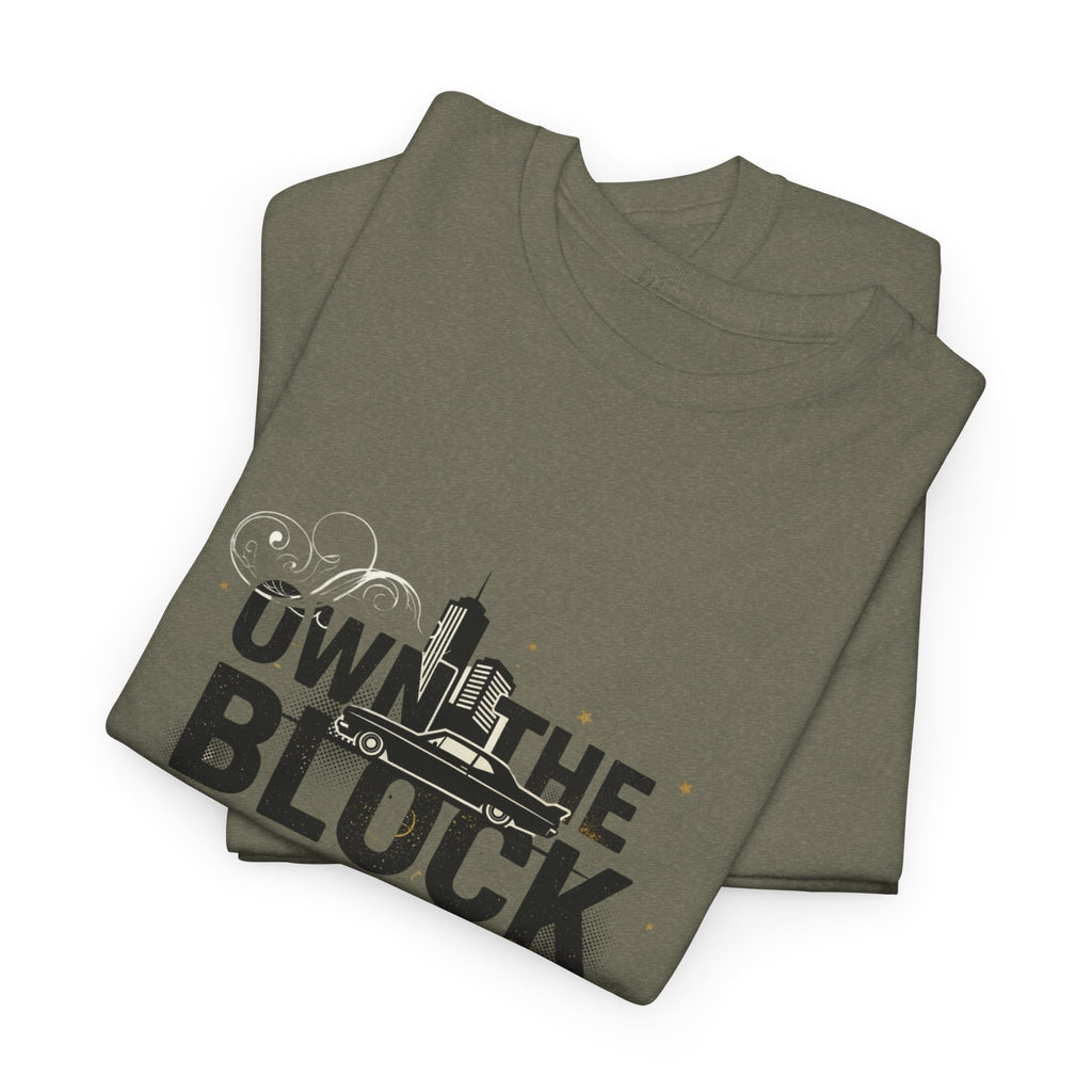 Motivational Tee — “Own the Block, Own Your Future” Graphic T-Shirt