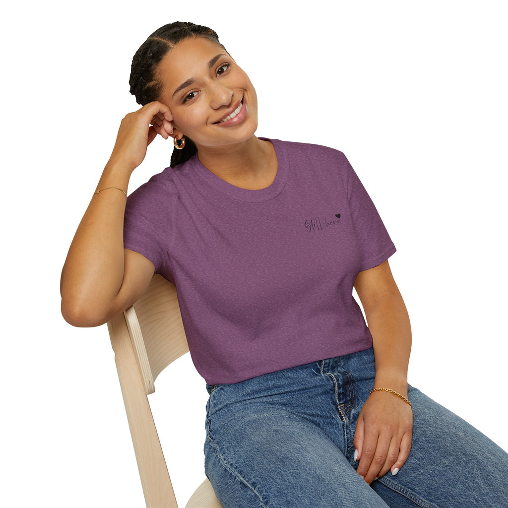 Still Here Tee - Inspiration Recovery T Shirt from Recovery Cartel