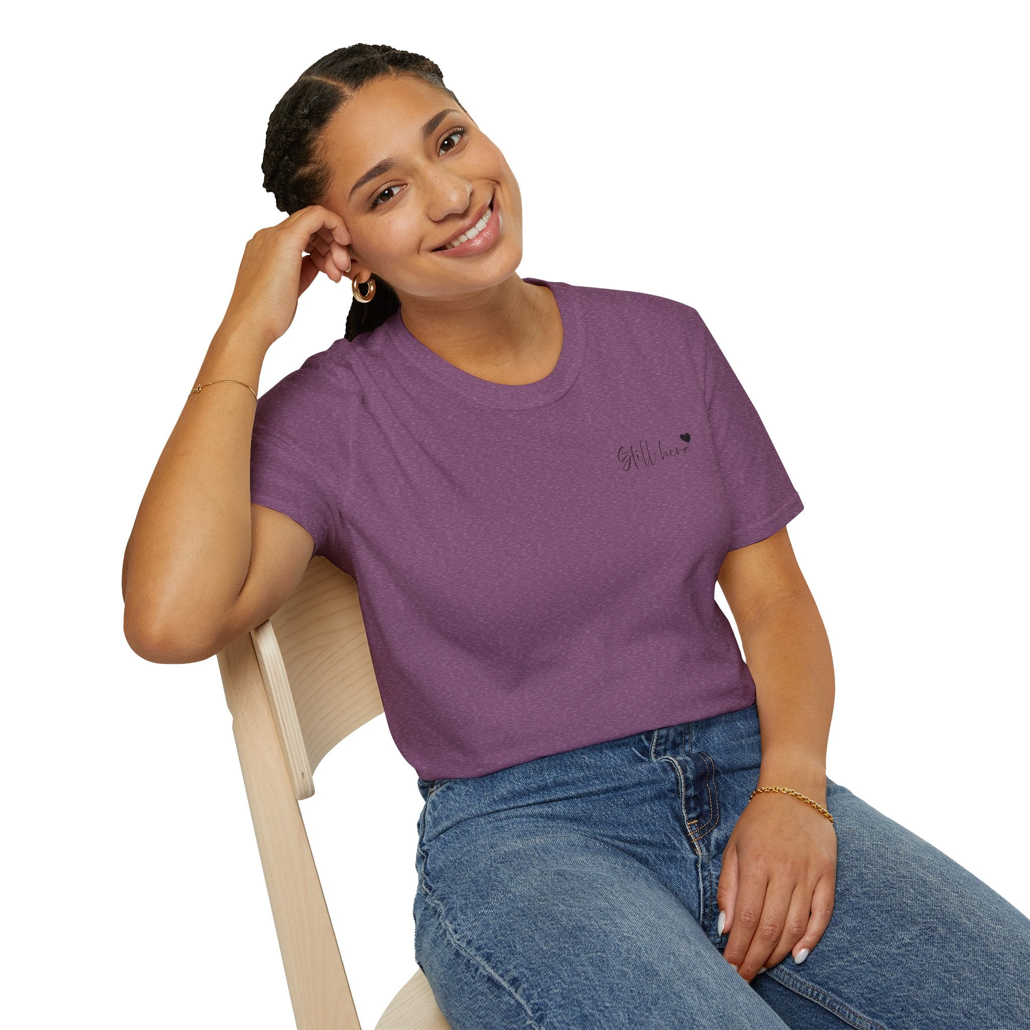 Still Here Tee - Inspiration Recovery T Shirt from Recovery Cartel