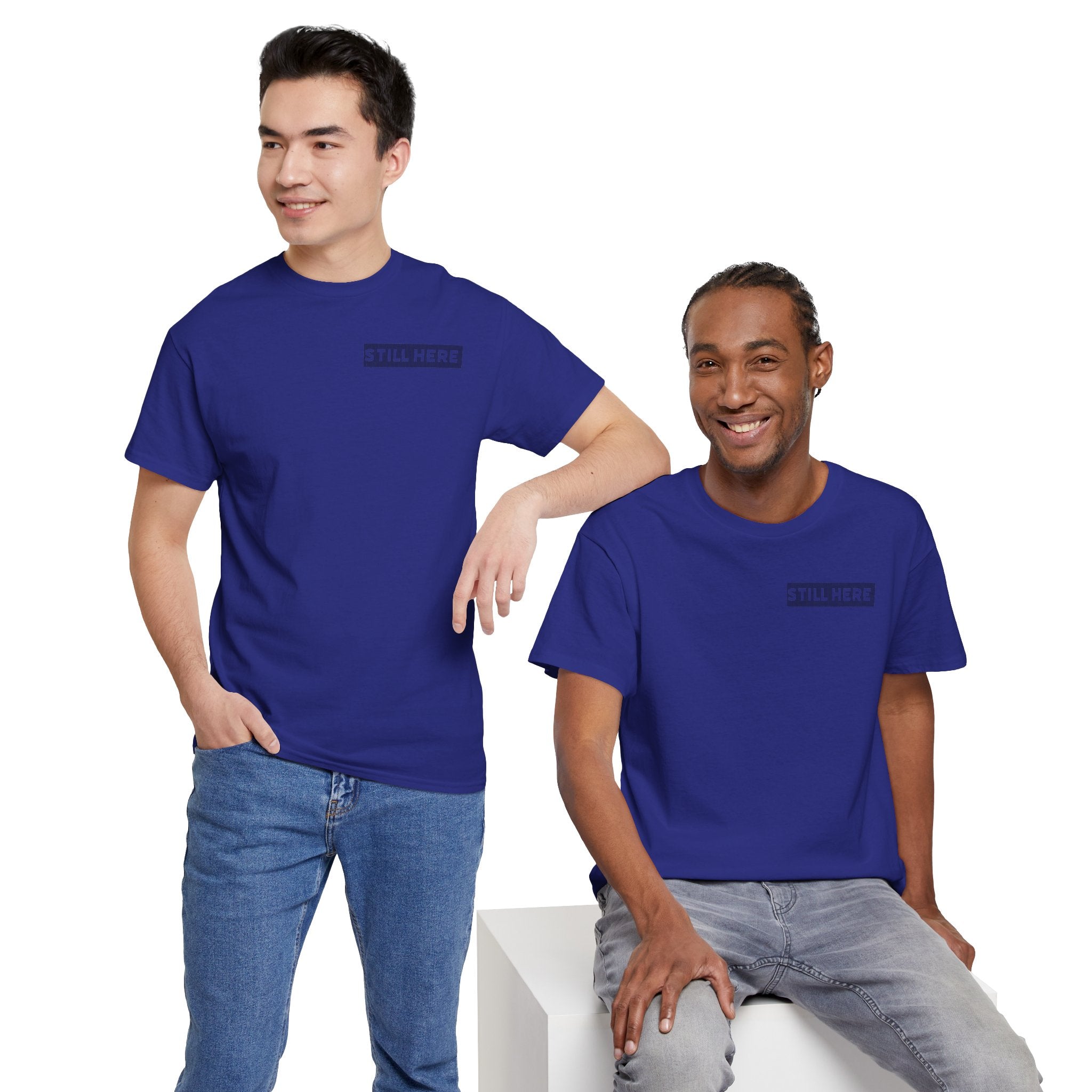 Still Here Tee- Motivational Tshirt by Recovery Cartel