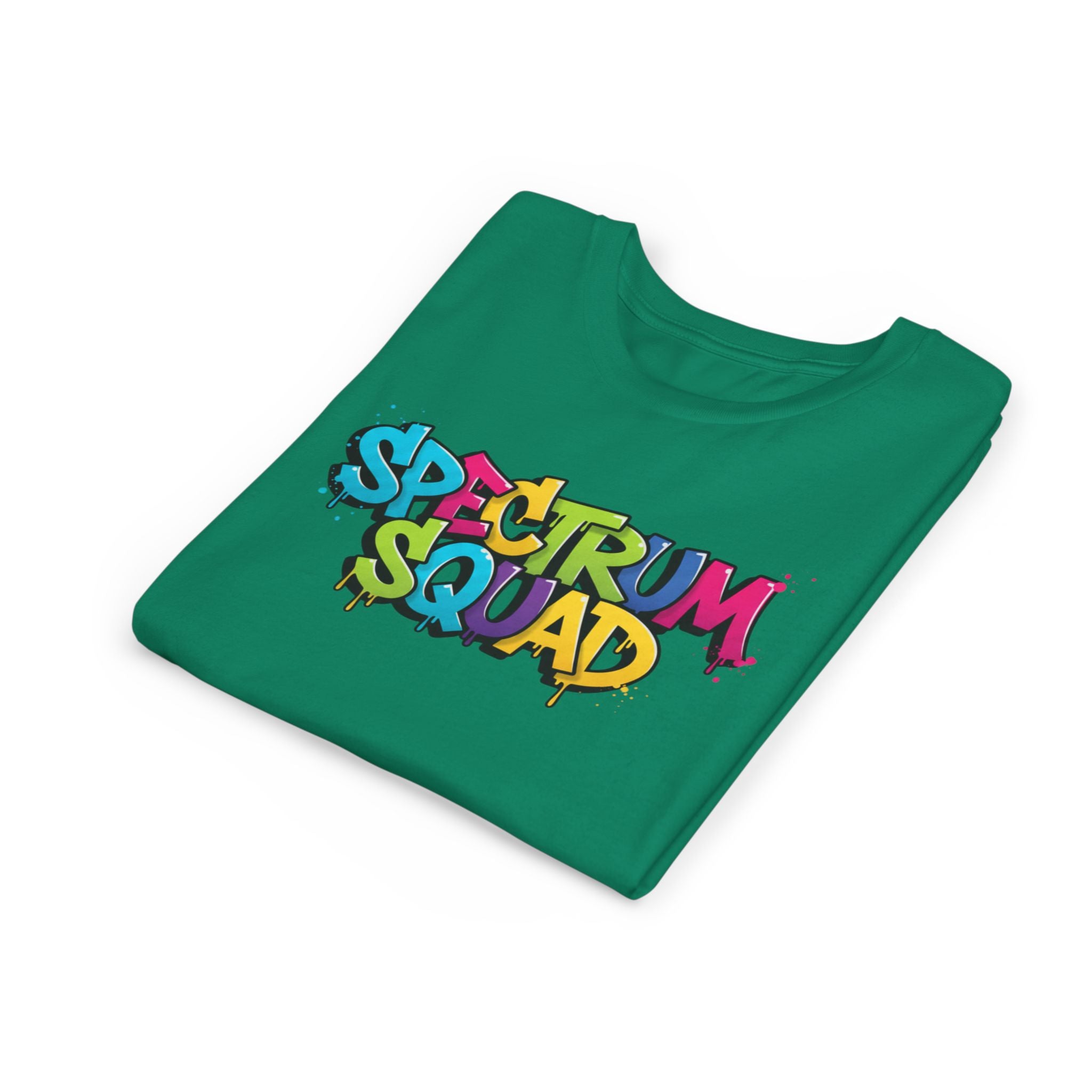 Youth Tee - "Spectrum Squad" Colorful Graffiti Kids T-Shirt