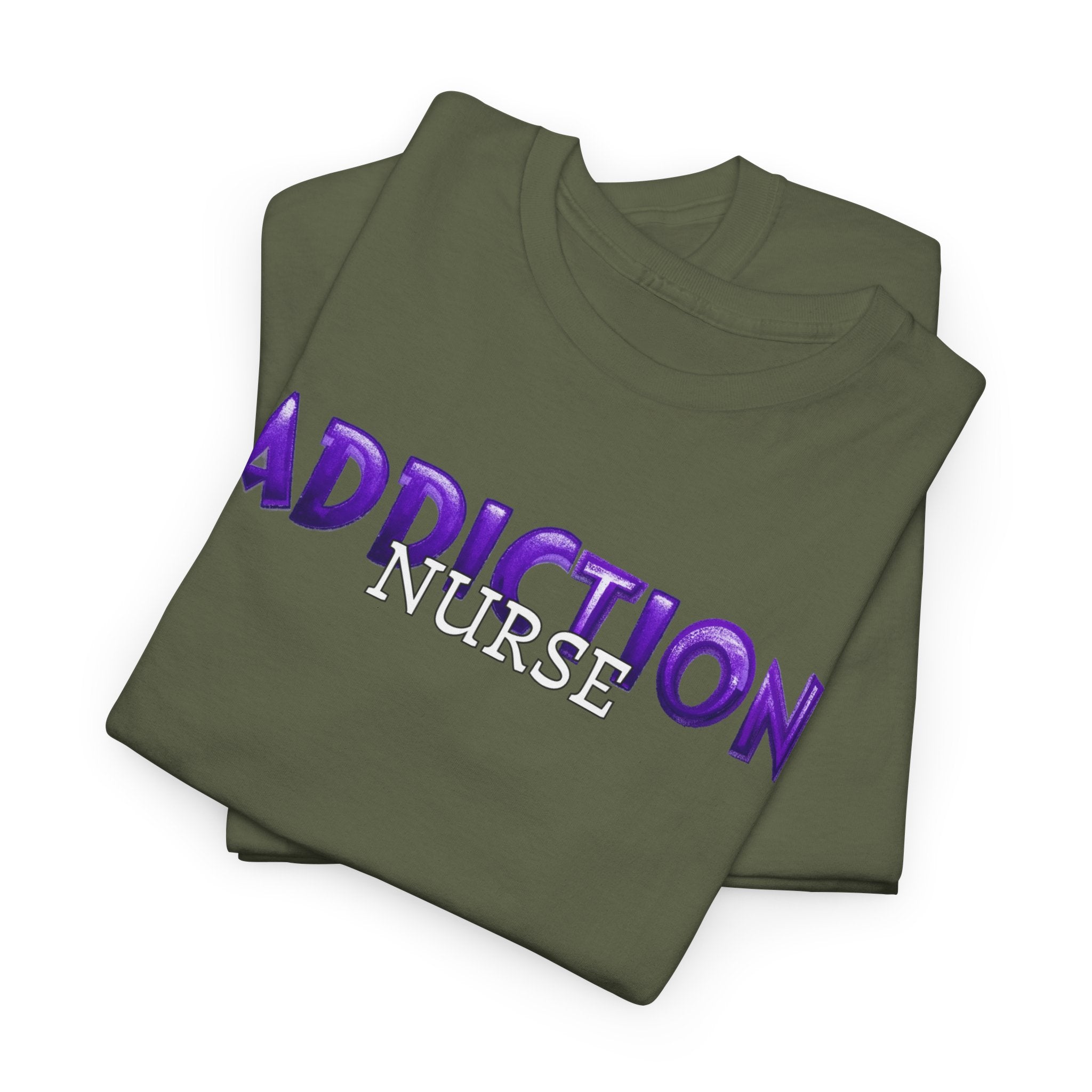 Addiction Nurse Tee  “Progress Not Perfection” Recovery Shirt