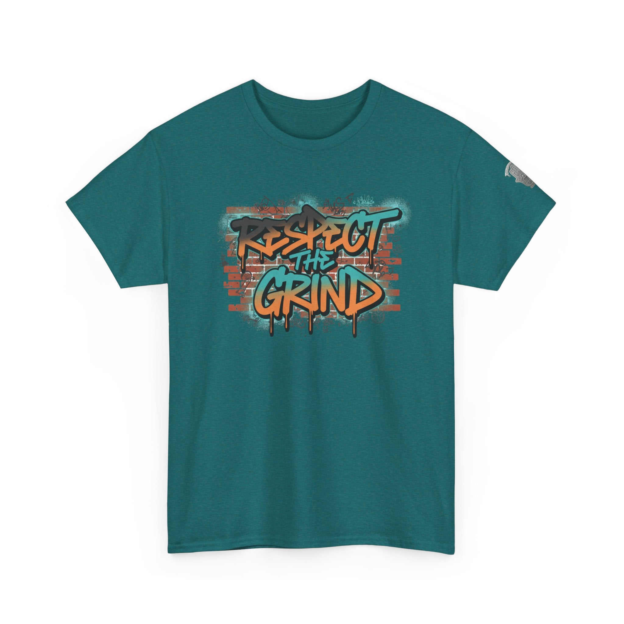 Respect the Grind Graffiti Tee — Urban Motivational Streetwear T‑Shirt