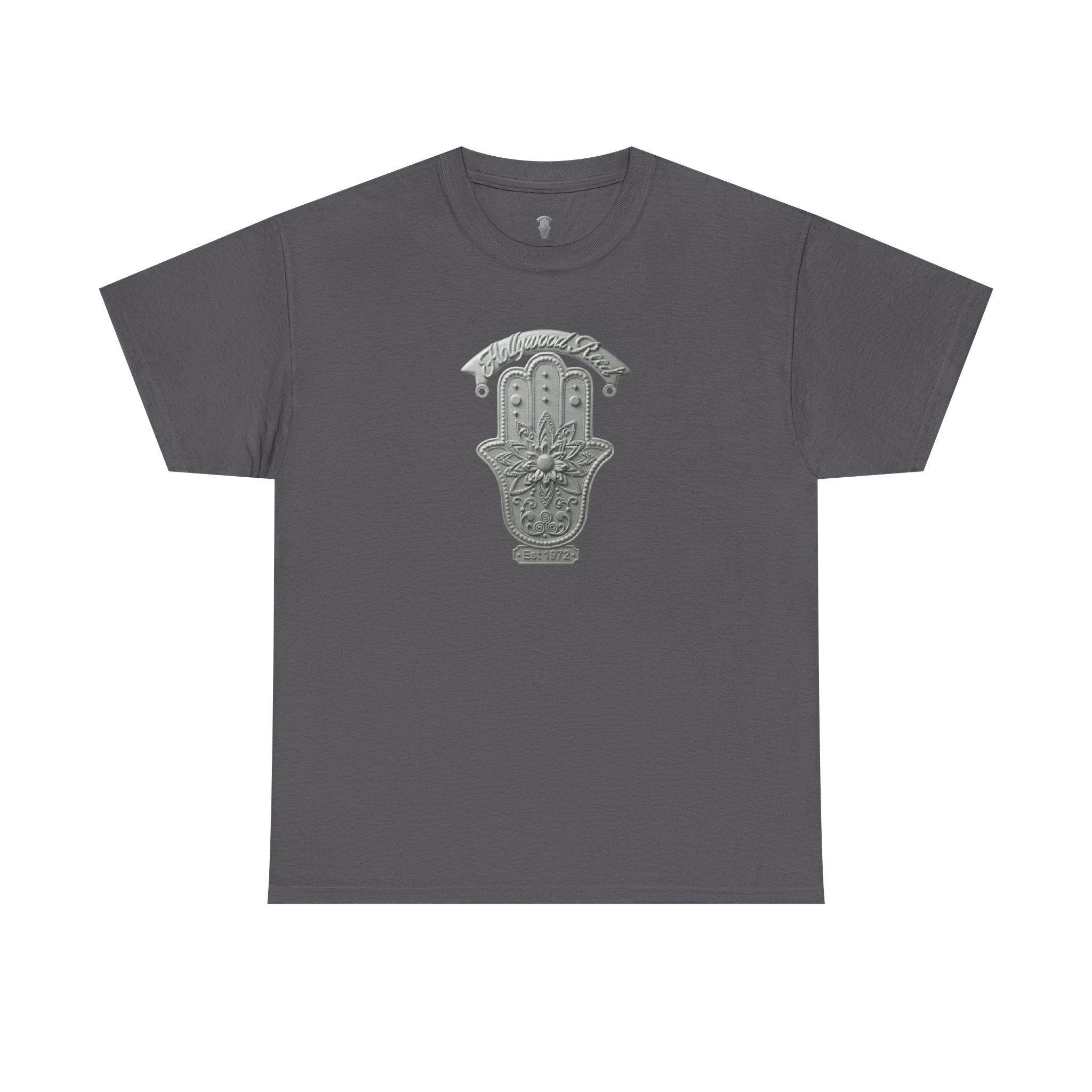 The Hollywood Reed Logo Hamsa Hand Tee — Protective Amulet Graphic T‑Shirt