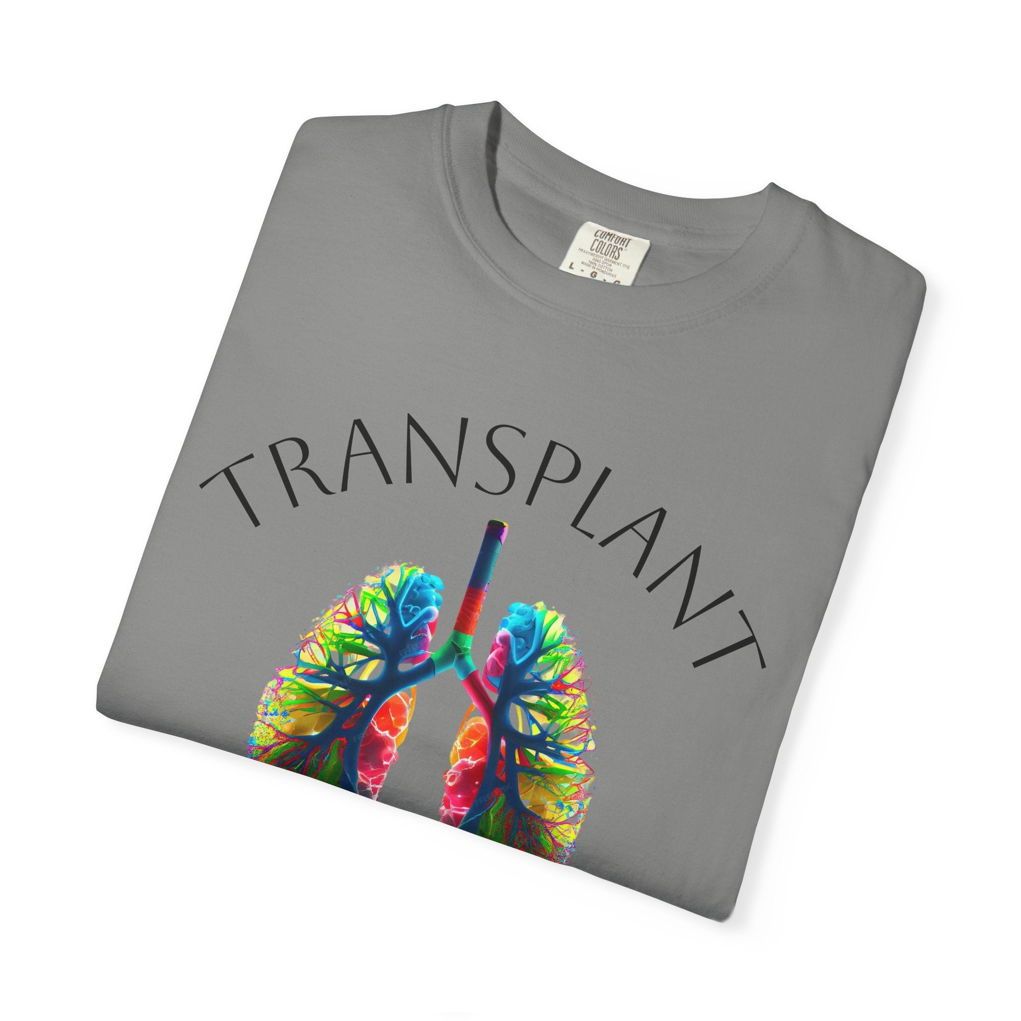 Transplant Warrior T-Shirt — Colorful Lungs Organ Donation Awareness Tee