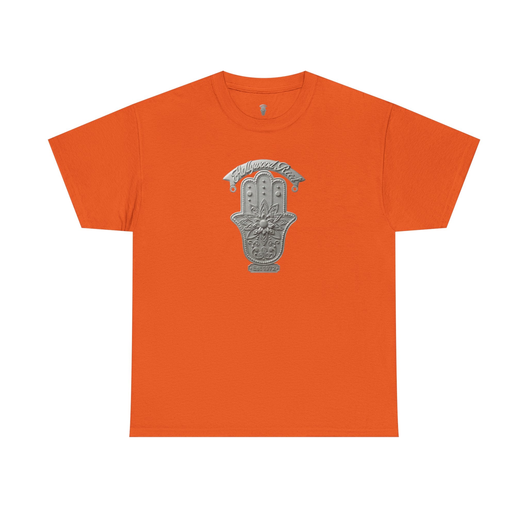 The Hollywood Reed Logo Hamsa Hand Tee — Protective Amulet Graphic T‑Shirt