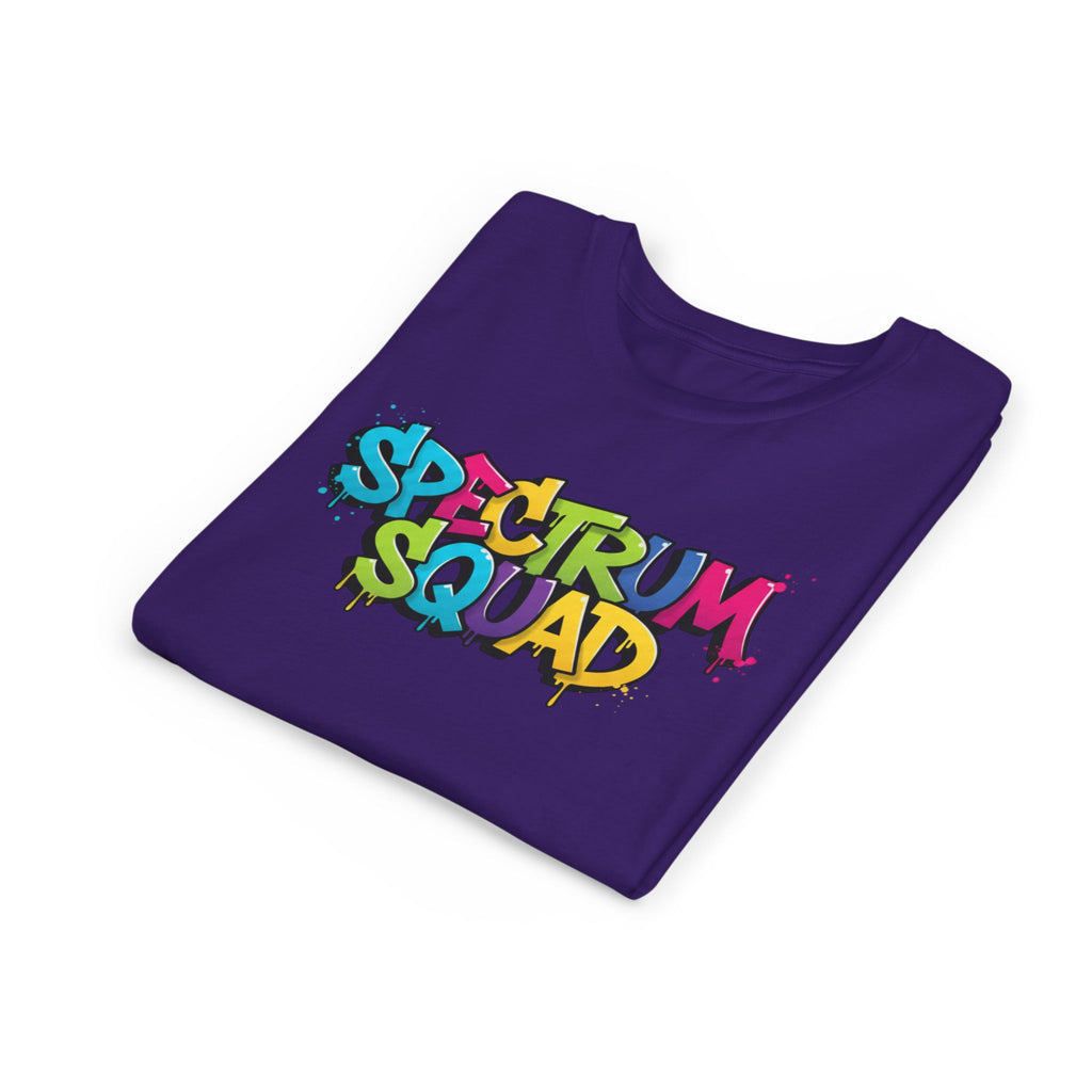 Youth Tee - "Spectrum Squad" Colorful Graffiti Kids T-Shirt
