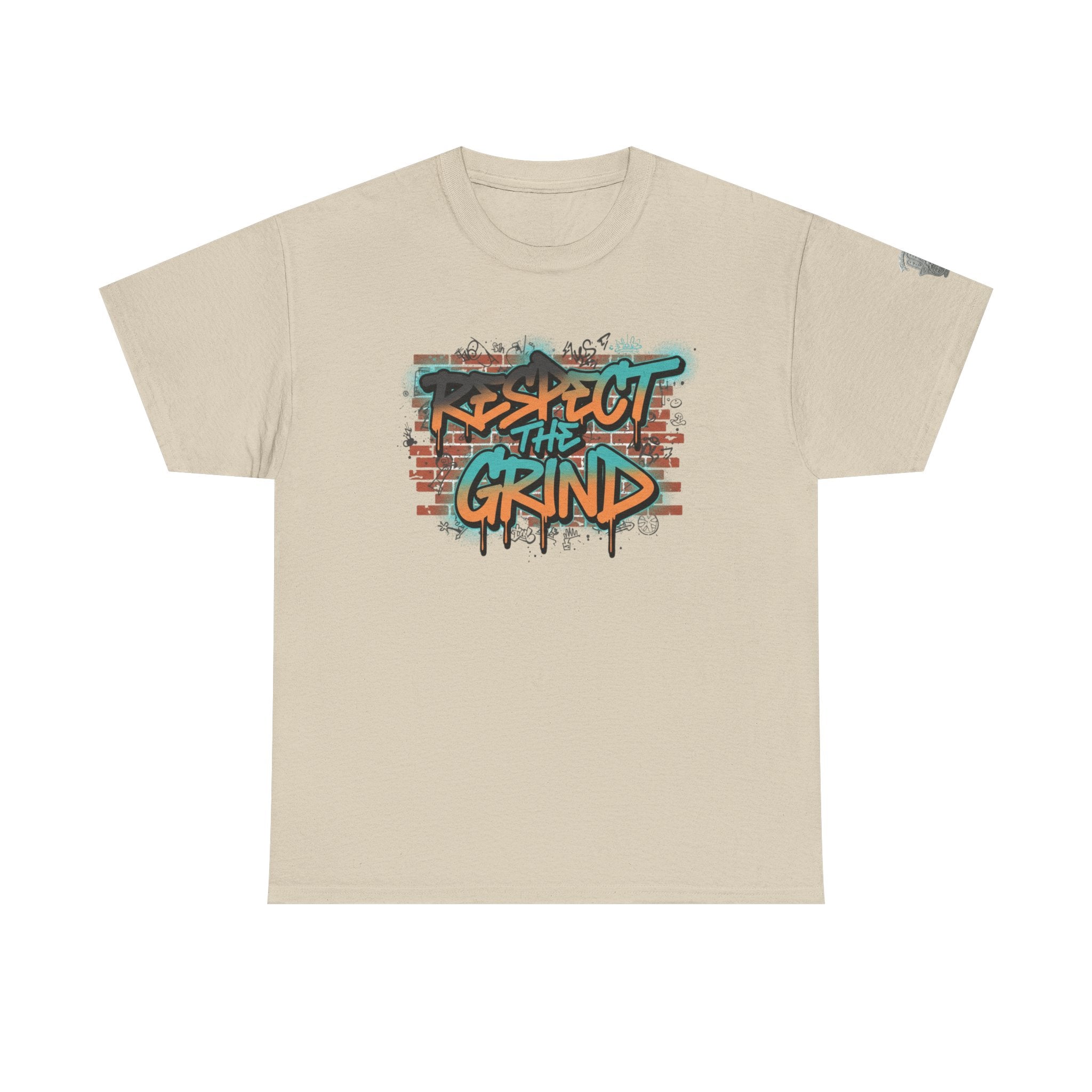 Respect the Grind Graffiti Tee — Urban Motivational Streetwear T‑Shirt