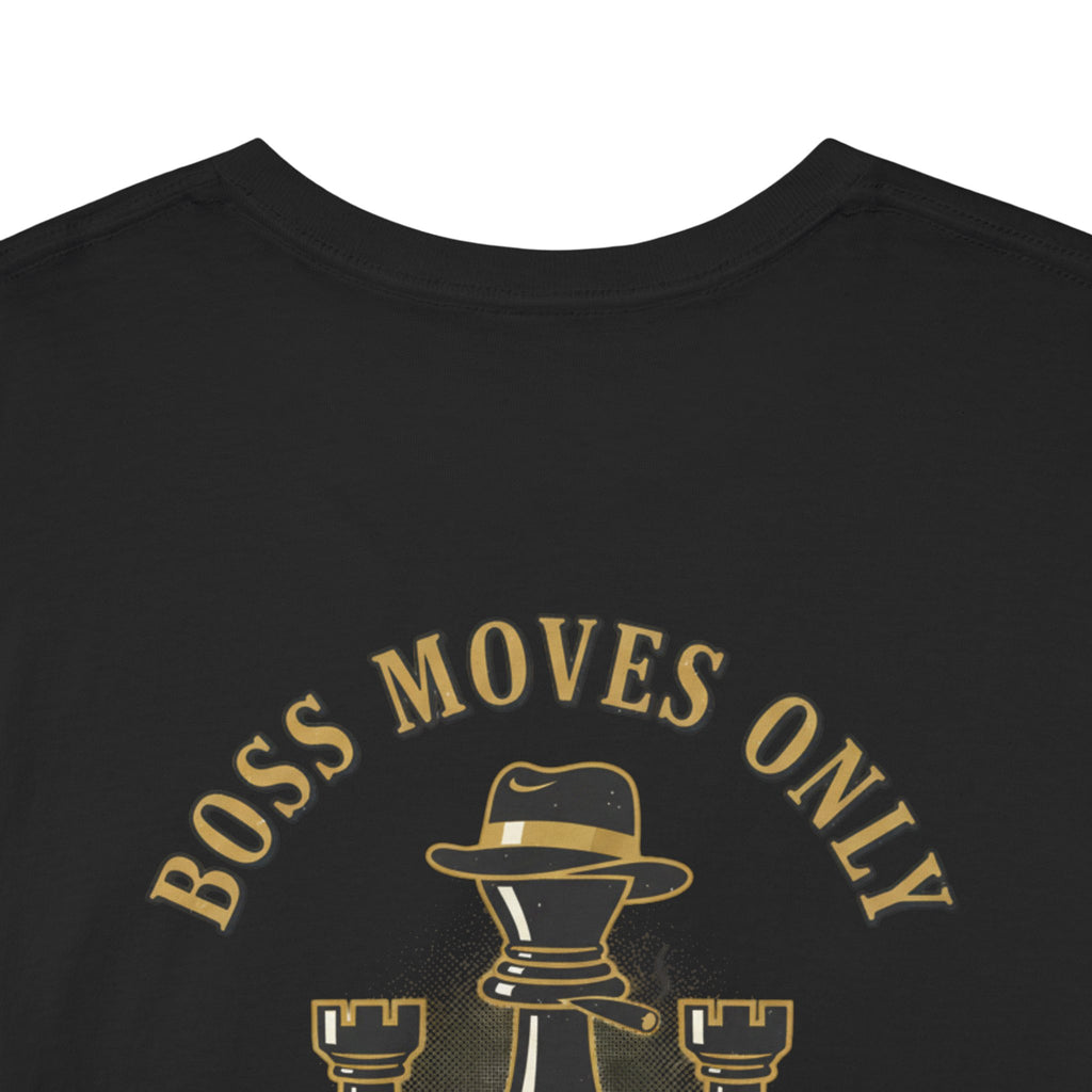 Boss Moves Only Tee — 'Boss Moves Only' Graphic Short-Sleeve T-Shirt for Players & Fans